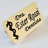 Broche Personalizado em Banho de Ouro